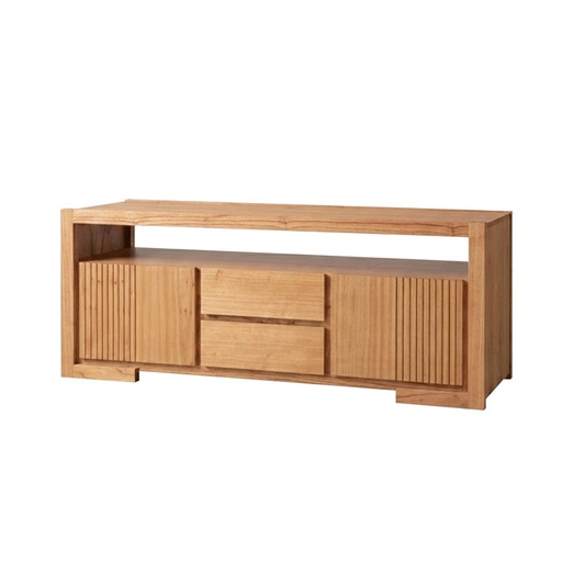 [1000356] Mesa Rack Tv Contemporanea 1.52X0.45X0.62 Roble