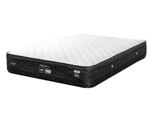 [CK452-140190BL-NE] Colchon K452 1.40 X 1.90 X 0.30 Blanco Con Negro