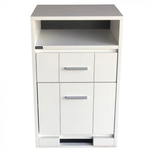 [1000337] Mesa De Luz Contemporanea Blanca 0.48X0.77X 0.38 M