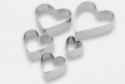 [7792281088268] Molde P/Galletitas A.Inox. Corazon X 5