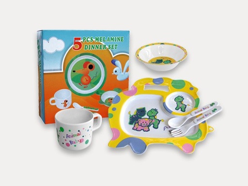 [7792281090902] Set 5 Pzas Niño Animalitos,Con Caja