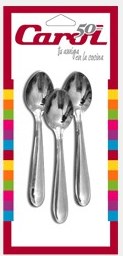 [7792281153225] "D"- Cucharita Café , Blister. X 3