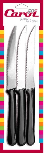 [7792281410038] Cuchillo Mesa , Blister X 3 Filo Laser(41003)