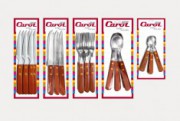 [7792281609036] Tenedor De Mesa Mango Madera, Blister X 3 (60903)