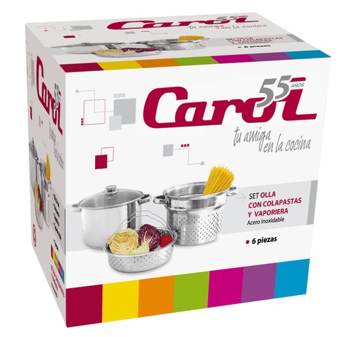 [7792281800037] &quot;D&quot;- Cacerola Y Vap.C/Tpa.V, D.24, Setx4