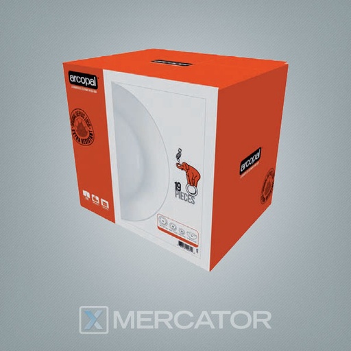 [0883314534900] Set 18 Piezas De Platos Adriel